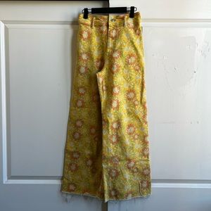 Zara Marine straight jeans in floral